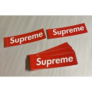 Supreme Red Box Logo Stickers - 100% Authentic NEW - Supreme Sticker Red…